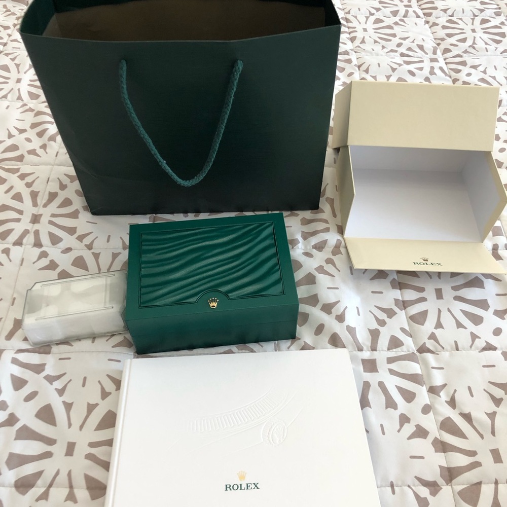 Rolex Box With Gift Bag and Books